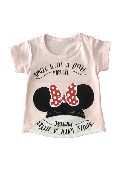 Kız Bebek Pembe Mickey Minnie Mouse Takım