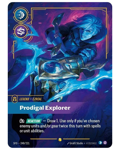 Ezreal - Prodigal Explorer (Overnumbered) - 248/221 - Showcase