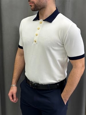 Premium Gold Düğmeli Polo Yaka Tişört
