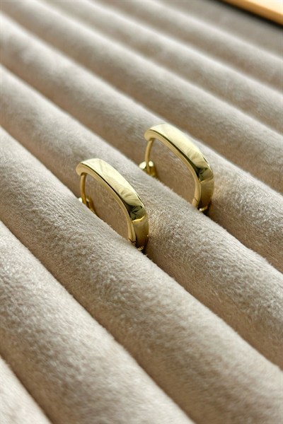Özel Seri Basic Kadın Küpe - 14K Altın Kaplama - Gold ve Gümüş Renk (Birinci Sınıf Kalite/Kararmaz/Paslanmaz)