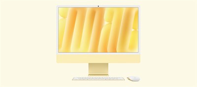 Apple 24 inç M4 çipli 8 çekirdekli CPU, 8 çekirdekli GPU, 16 çekirdekli Neural Engine iMac  - Sarı