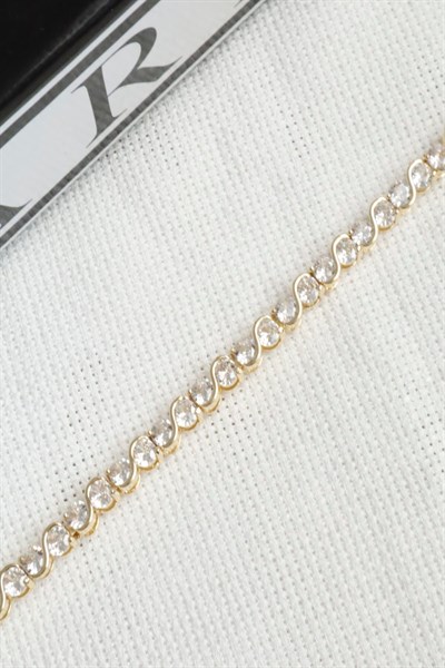 Kadın Bileklik Kararmaz 14k Altın Renk Vip Seri İthal S Model Suyolu Bileklik