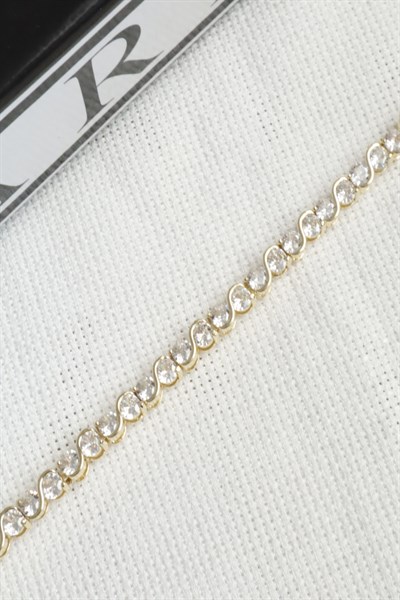 Kadın Bileklik Kararmaz 14k Altın Renk Vip Seri İthal S Model Suyolu Bileklik
