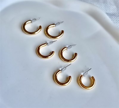Kadın Küpe 6’lı Kesik Boru Küpe 