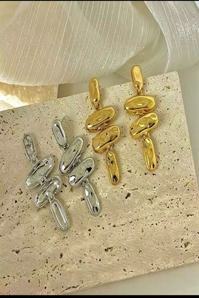 Kadın Küpe Dört Çubuk Sallantı Model Küpe