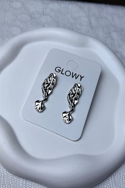 Kadın Küpe Özel Kaplama Balık Pinterest 4cm Kararmaz Küpe 