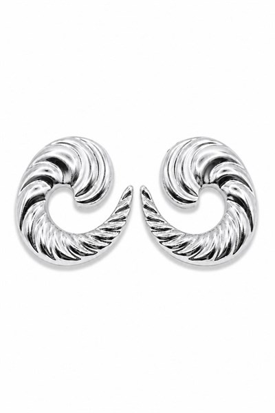 Kadın Küpe Swirling 3cm Küpe 