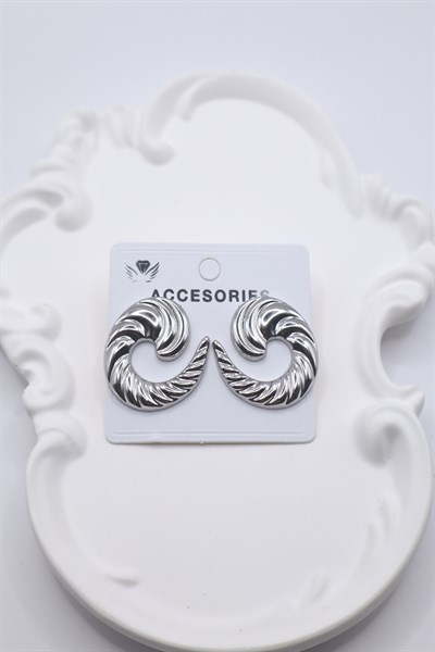 Kadın Küpe Swirling 3cm Küpe 