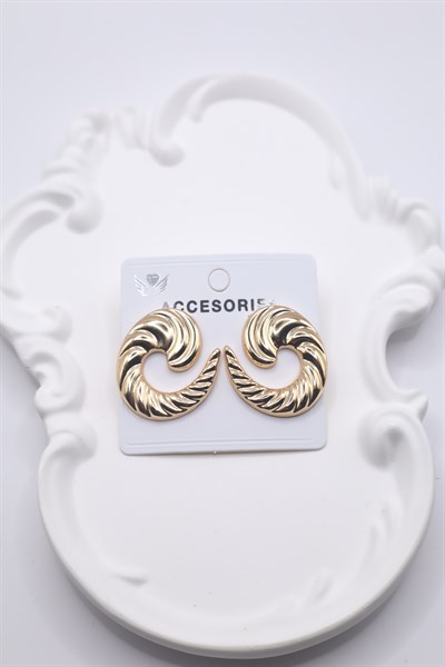 Kadın Küpe Swirling 3cm Küpe 