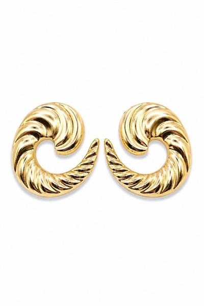 Kadın Küpe Swirling 3cm Küpe 