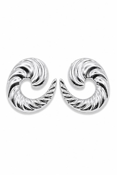 Kadın Küpe Swirling 3cm Küpe 