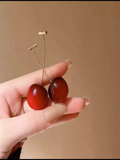 Kadın Küpe Trend Kiraz Küpe