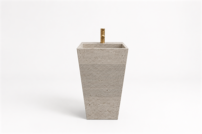 Doğal Traverten Freestanding Lavabo