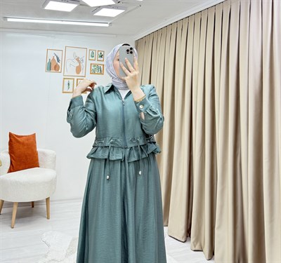 Hanna Etekli Takım Mint Yeşili