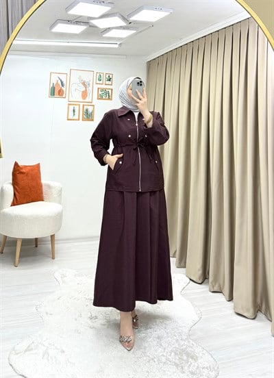 Beste Etekli Takım Bordo