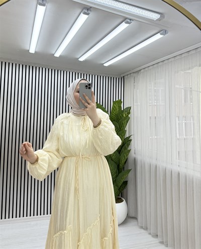 DORA ELBİSE BEJ