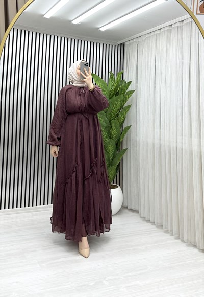 DORA ELBİSE BORDO
