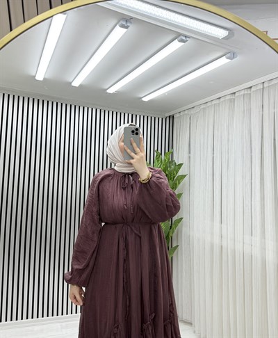 DORA ELBİSE BORDO