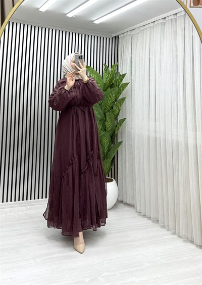 DORA ELBİSE BORDO