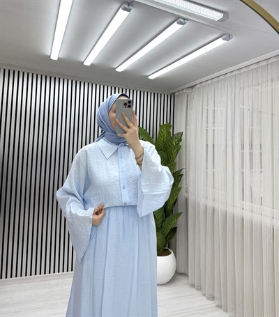 NORA ETEKLİ TAKIM MAVİ