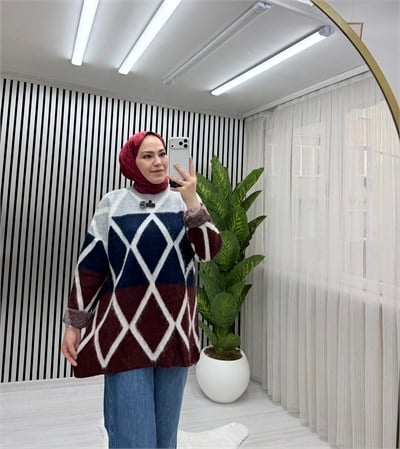 Qub Baklava Kazak Bordo
