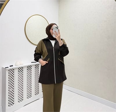 Ayşim Takım Kahve Haki