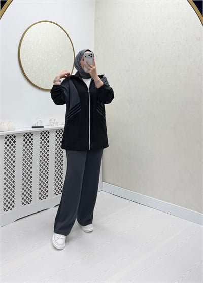 Ayşim Takım Siyah Antrasit