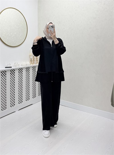 Rose Takım Siyah Siyah