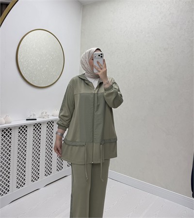 Rose Takım Yeşil Yeşil