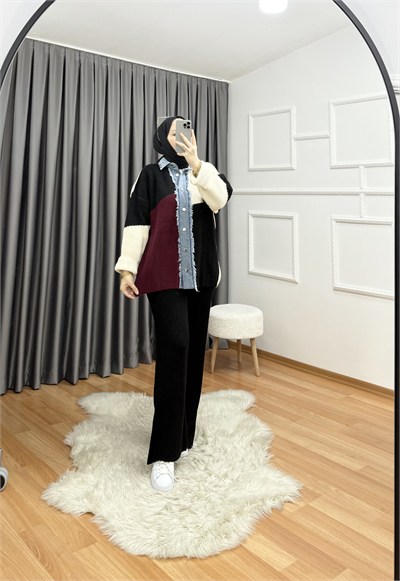 Qub Kilim Takım Siyah