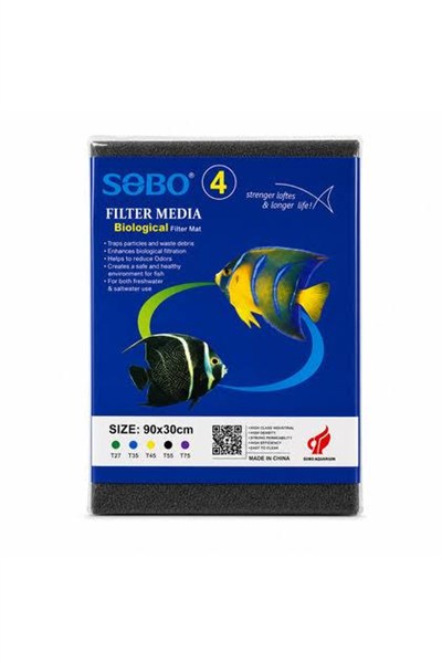 	Sobo Filtre Süngeri 90x30x2 Siyah