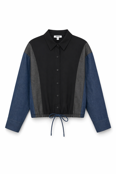 Orjinal Model Jean Detaylı Tencel Pantolon Gömlek Takım