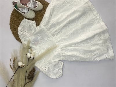 White Fisto Elbise