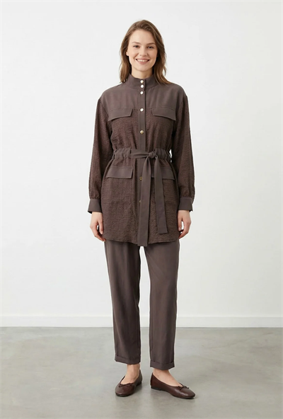 Hakim Yaka BAMBU Kumaş Pantolon Takım