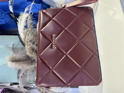 Kapitone Clutch Çanta BORDO