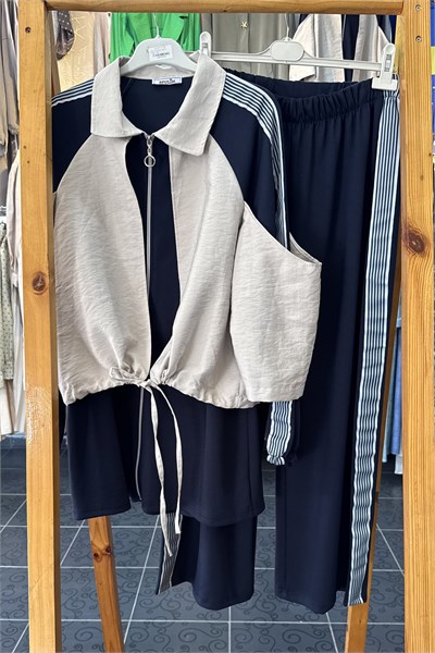 Oysho Paraşüt Detay Spor Takım LACİVERT