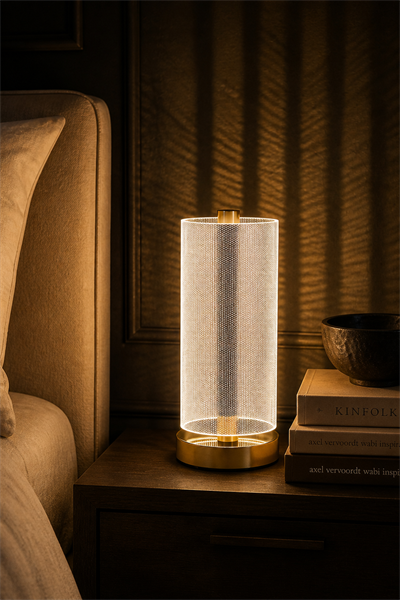 Nokta Desenli LED Masa Lambası 3 Işık Modlu Modern Dekoratif Abajur