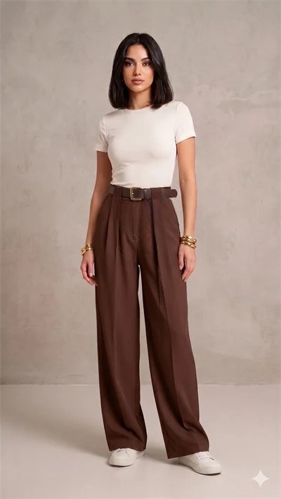 ENTER 3294 KEMERLİ MODAL PANTOLON