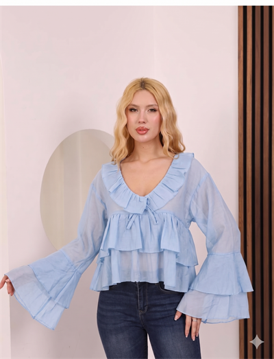 RU 1060 TÜL BLUZ
