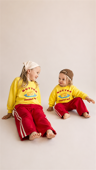 Unisex Ön Arka Baskılı Sweatshirt 3 iplik Kumaş Alt Üst Takım