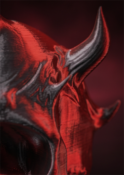 Dornex Kırmızı-Siyah Silk PLA Filament