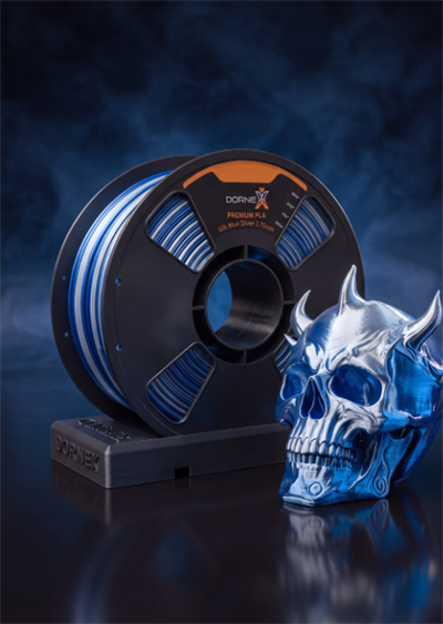 Dornex Mavi-Gümüş Silk PLA Filament