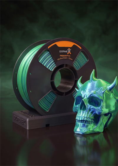 Dornex Mavi-Yeşil Silk PLA Filament