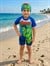 Cg Kids Avengers Hulk Erkek Çocuk Tulum Mayo Boneli Takım