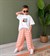 Cg Kids Camp Life Baskılı Tişört ve Ekose Pantolon  Erkek Çocuk Takımı / Turuncu