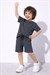 Cg Kids Kabartma Enjeksiyon Baskılı Tshirt & Yandan Cepli Şort Alt Üst Takım Süper Kalite Kumaş