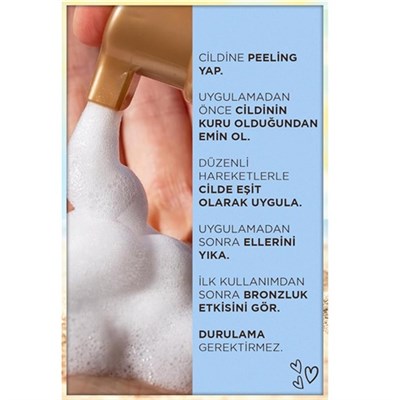 Ambre Solaire Güneşsiz Bronzlaştırıcı Köpük 200ML