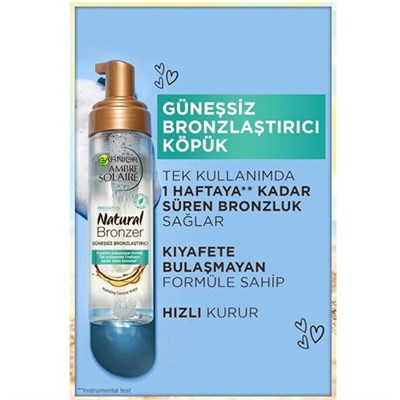 Ambre Solaire Güneşsiz Bronzlaştırıcı Köpük 200ML