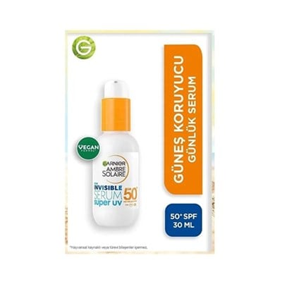 Ambre Solaire Invisible Spf50 Süper Uv Günlük Güneş Koruyucu Serum 30 ml