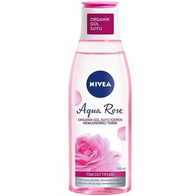 Aqua Rose Organik Gül Suyu İçeren Nemlendirici Tonik (200 ml)